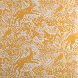 Harvest Hare (corn) fabric by Mark Herald at St Jude's
